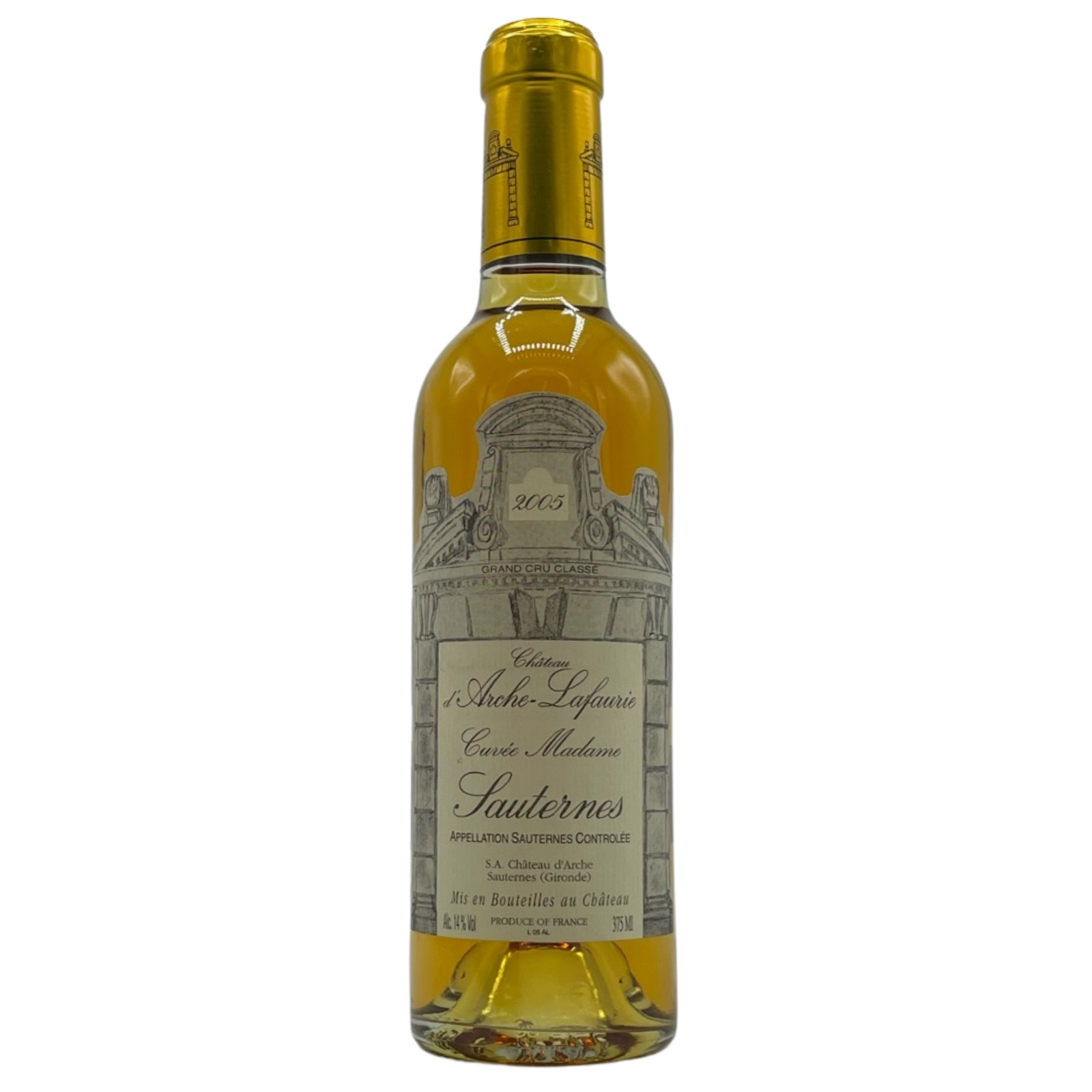 d Arche Lafaurie Sauternes Cuv e Madame 2005 375mL